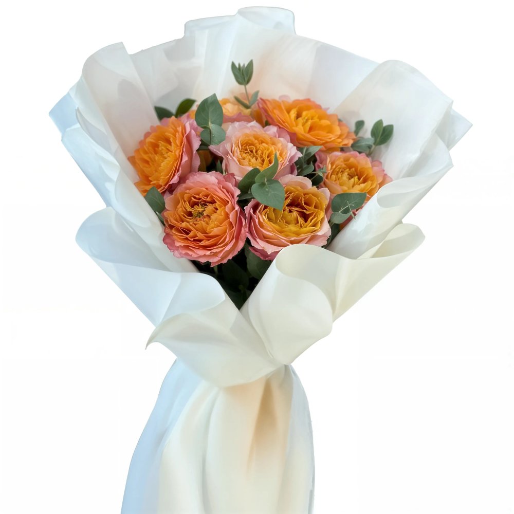 Букет роз Рассветное Очарование
